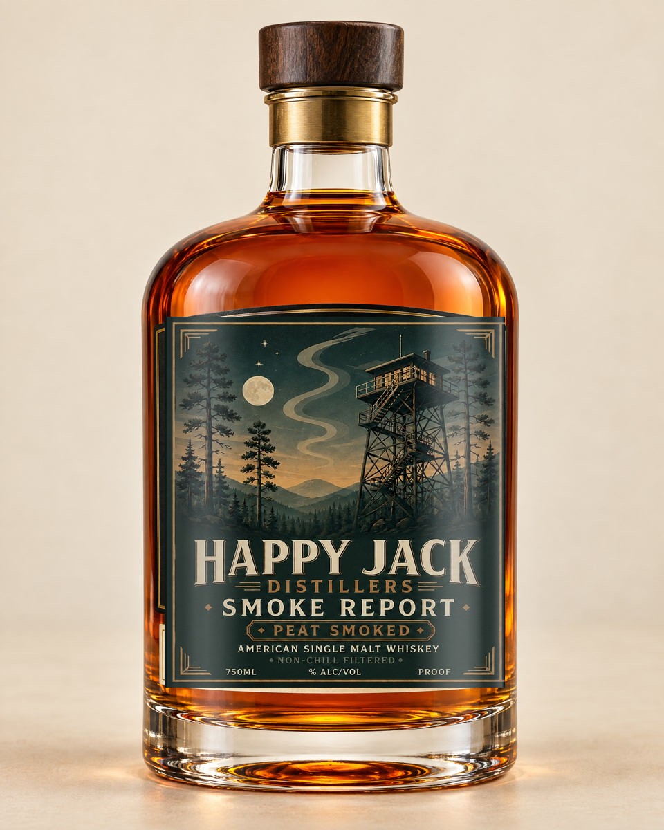 Smoke Report Peated American Single Malt Whiskey